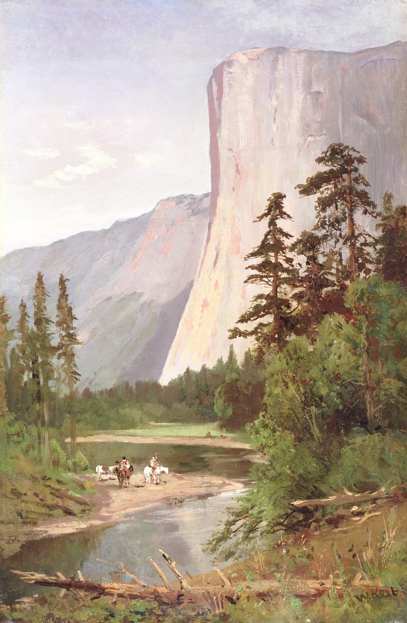 El Capitan, Dolina Yosemite autorstwa William Keith