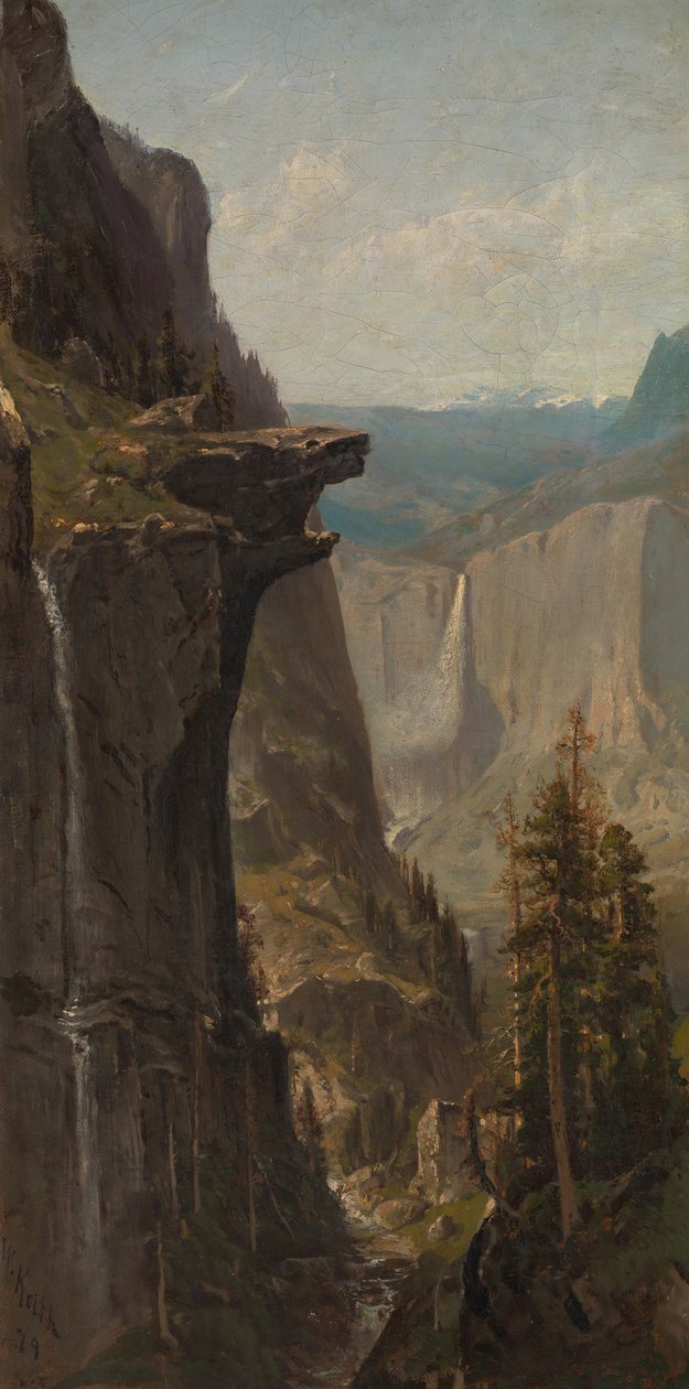Wodospad Yosemite, z Glacier Point, 1879. autorstwa William Keith