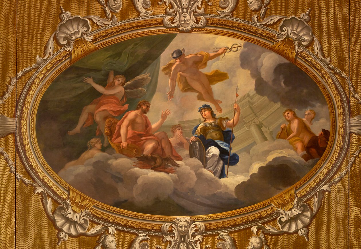 Sufit Galerii Królewskiej, Pałac Kensington autorstwa William Kent