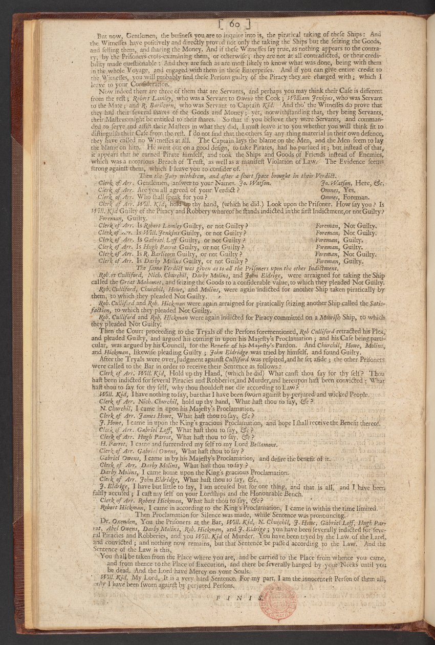 Sprawa, proces i potępienie kapitana Williama Kidda za Murther i piractwo autorstwa William Kidd
