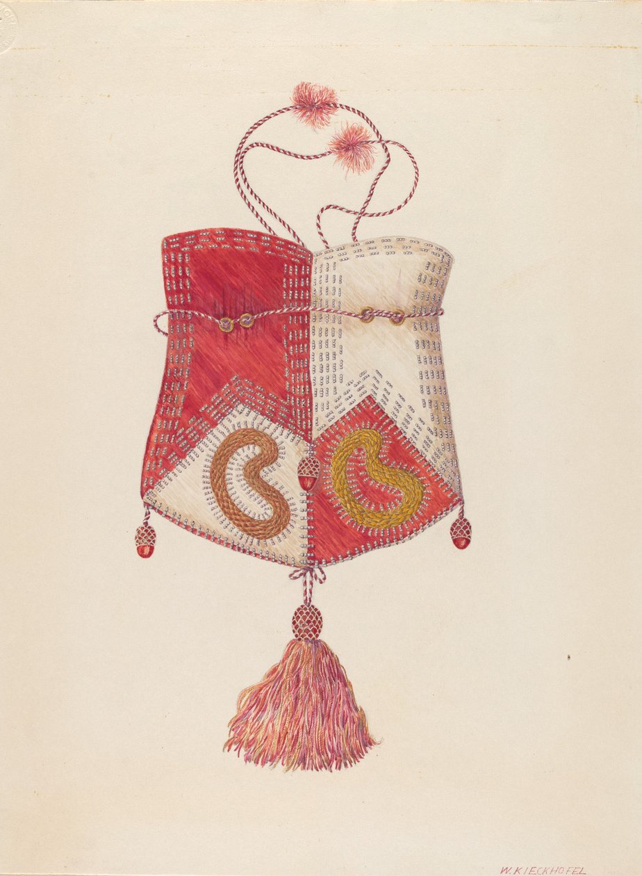 Torba z koralikami, 19351942. autorstwa William Kieckhofel