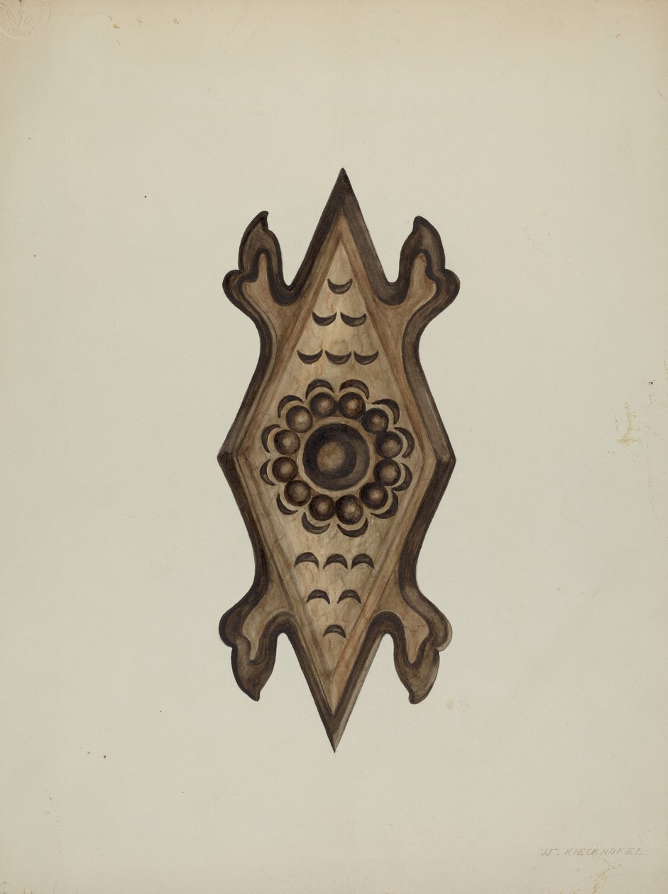 Szczegół, Strona konfesjonału, 1937. autorstwa William Kieckhofel