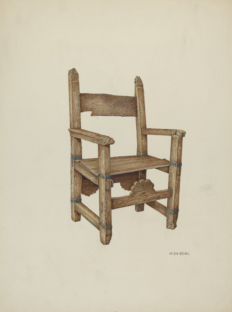 Krzesło Sanktuarium, 1941. autorstwa William Kieckhofel