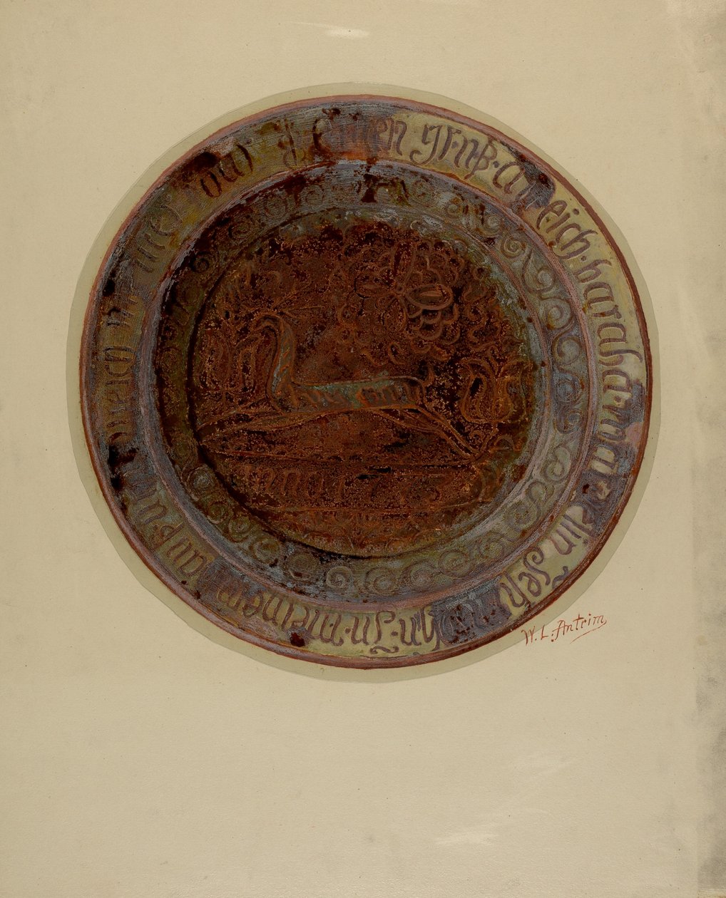 Pa. Danie niemieckie, ok. 1900 r. 1937. autorstwa William L Antrim