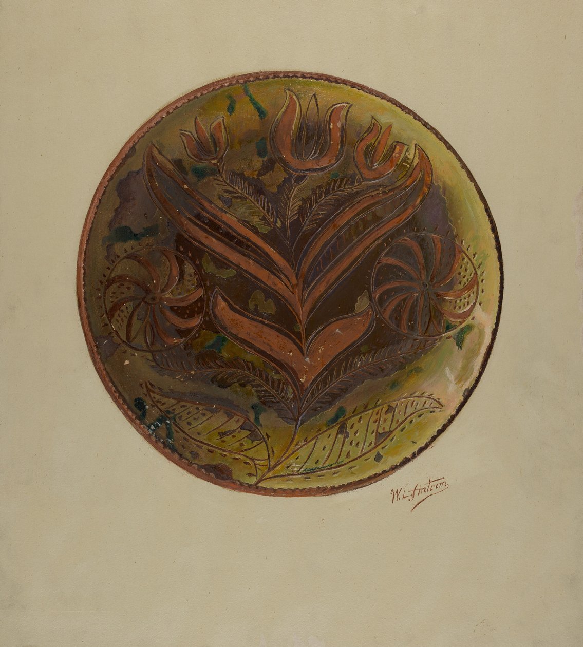 Pa. Tabliczka niemiecka, ok. 1900 r. 1937. autorstwa William L Antrim
