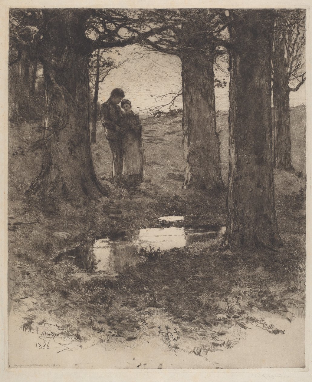 Wieczorny spacer autorstwa William Langson Lathrop