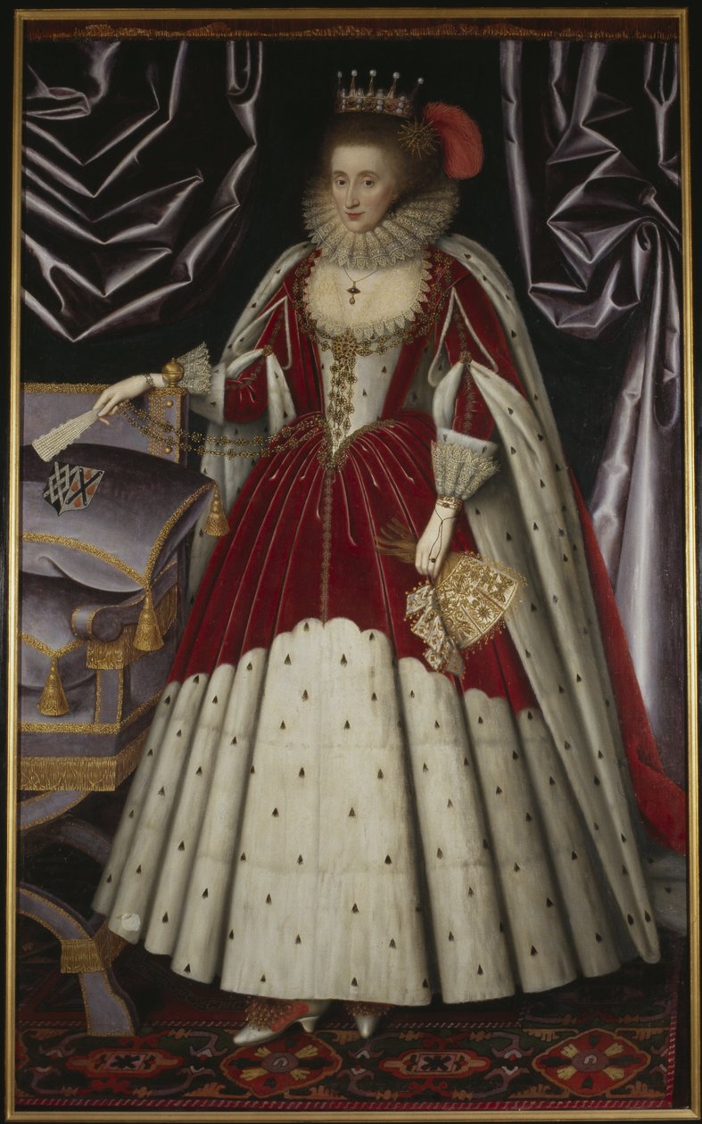 Lucy Russel, hrabina Bedford (z domu Harington) - Portret Lucy Russell, hrabiny Bedford (1580-1627), z domu Harington, autorstwa Larkina, Williama (1580-1619). olej na płótnie autorstwa William Larkin