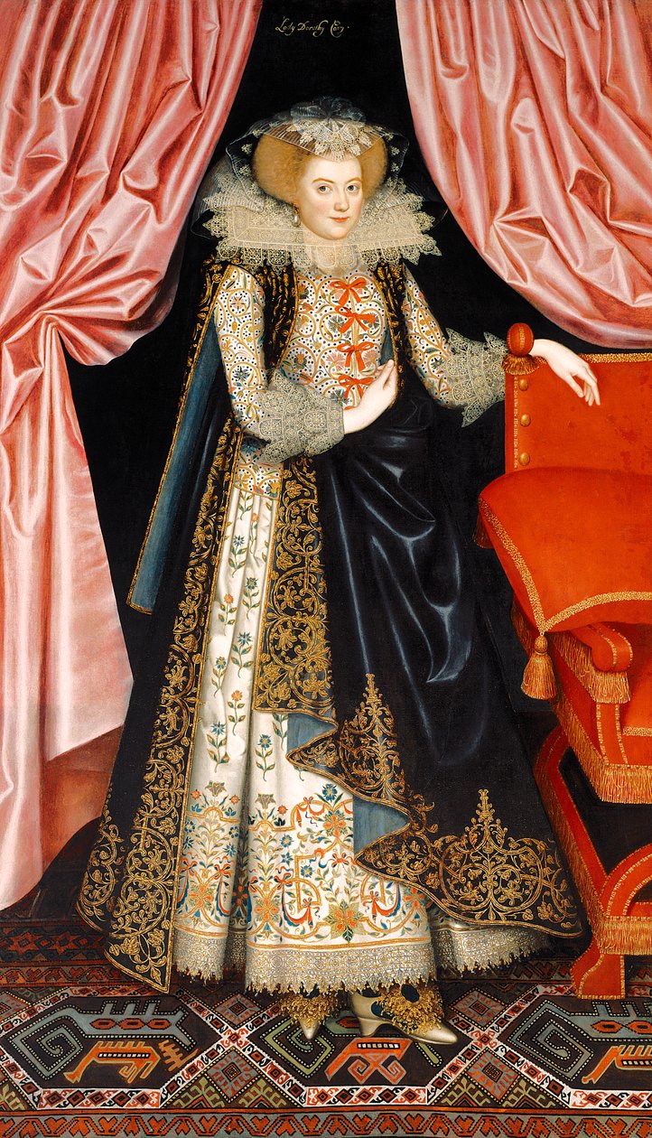 Prawdopodobnie Elizabeth Cary, z domu Tanfield, ok. 1615 r. (olej na płótnie) autorstwa William Larkin