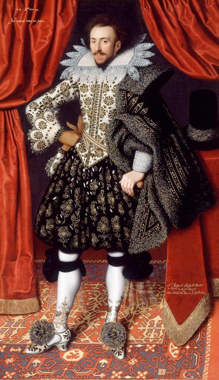 Richard Sackville ok. 1613 r. (olej na płótnie) autorstwa William Larkin