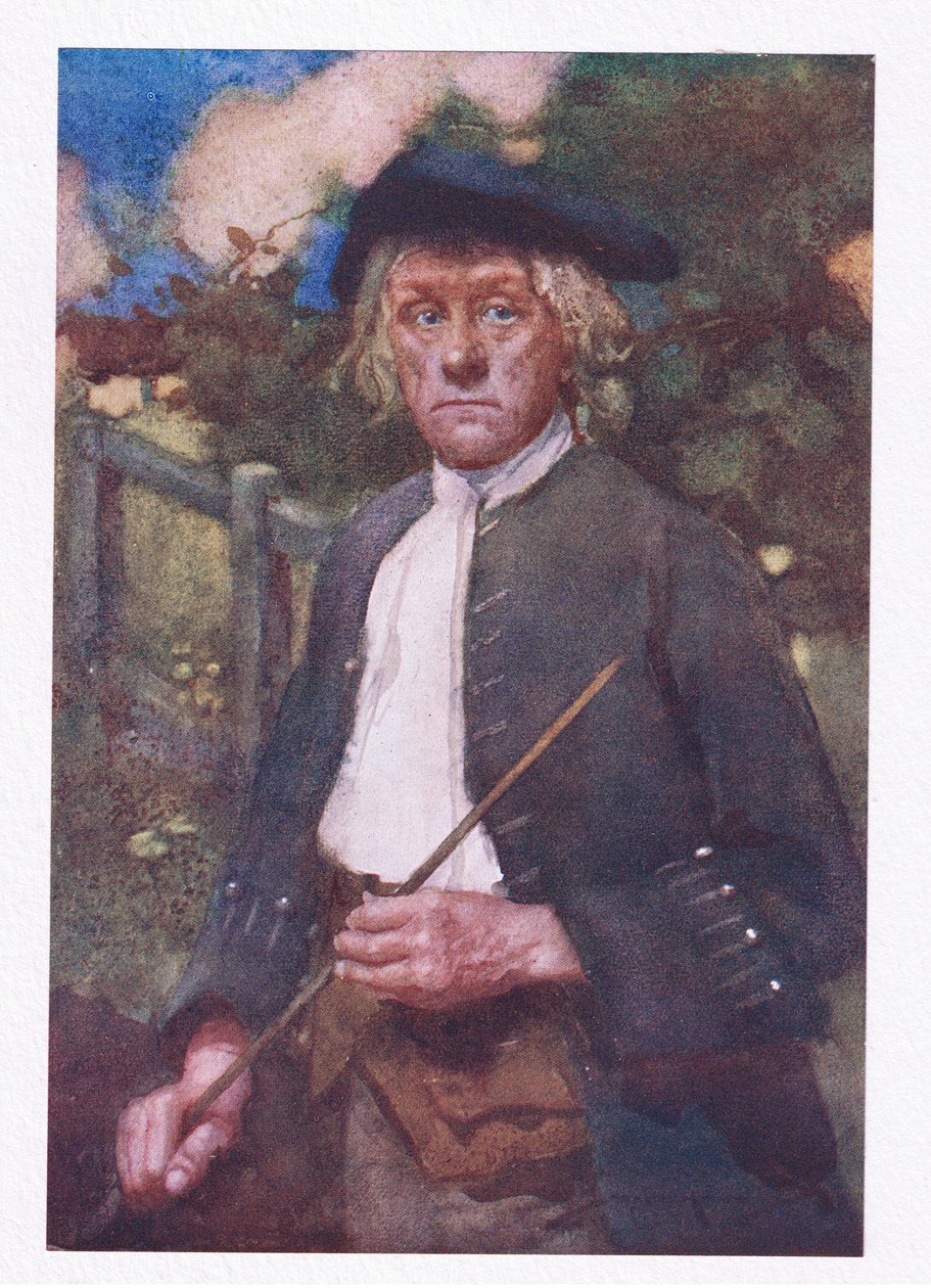 Był człowiekiem surowym i surowym w oczach (litografia kolorowa) autorstwa William Lee Hankey