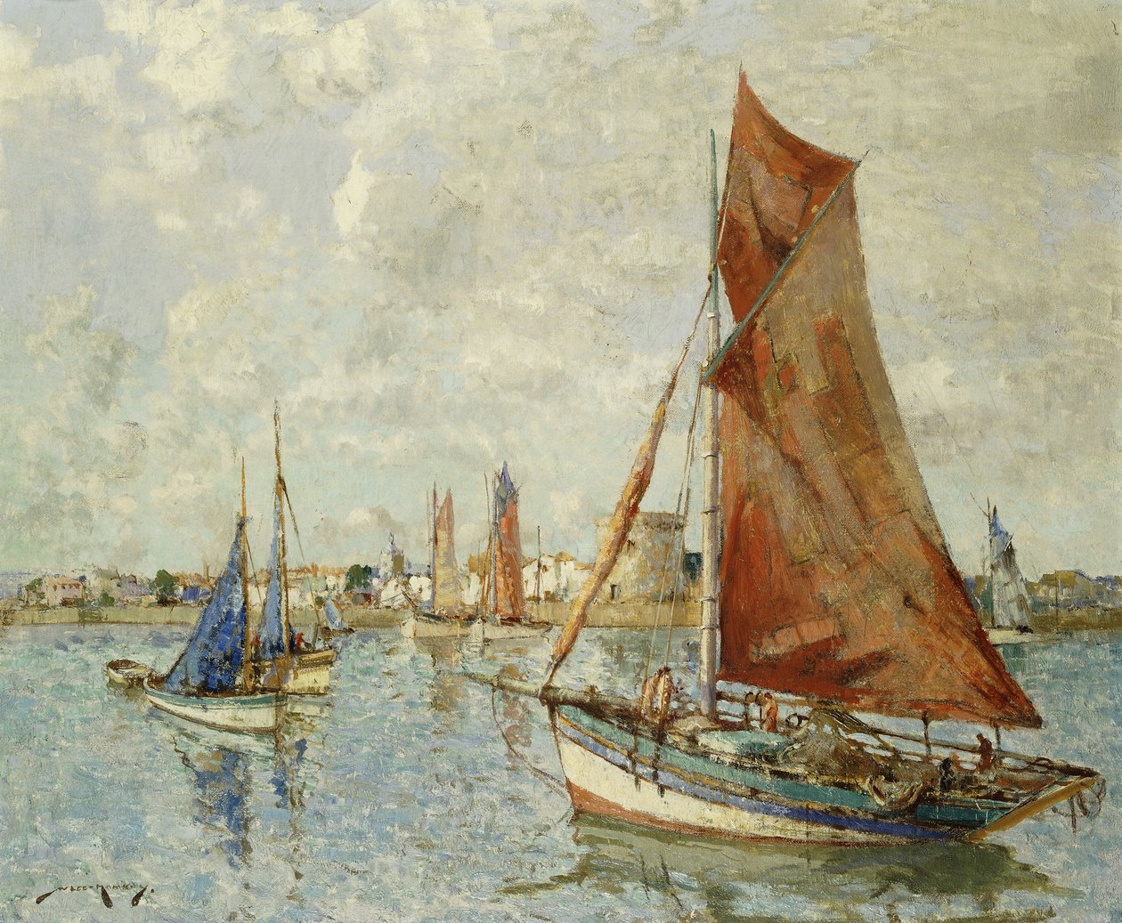 Łódź rybacka, La Rochelle autorstwa William Lee Hankey