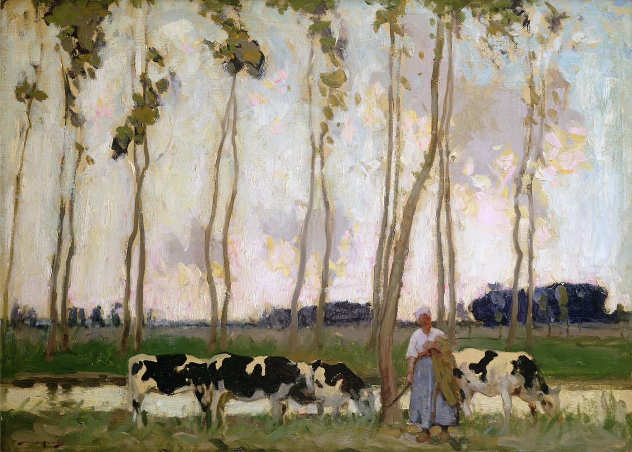 Krajobraz bretoński (olej na płótnie) autorstwa William Lee Hankey
