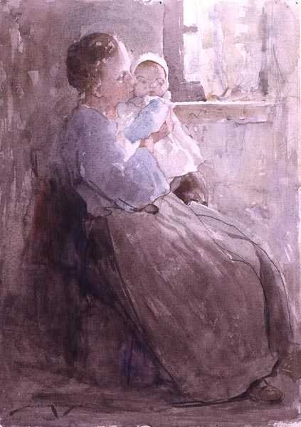 Julie i Louise (akwarela na papierze) autorstwa William Lee Hankey