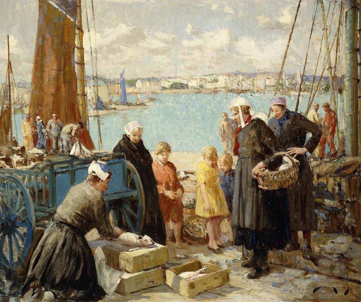 Marketing tuńczyka, Concarneau autorstwa William Lee Hankey