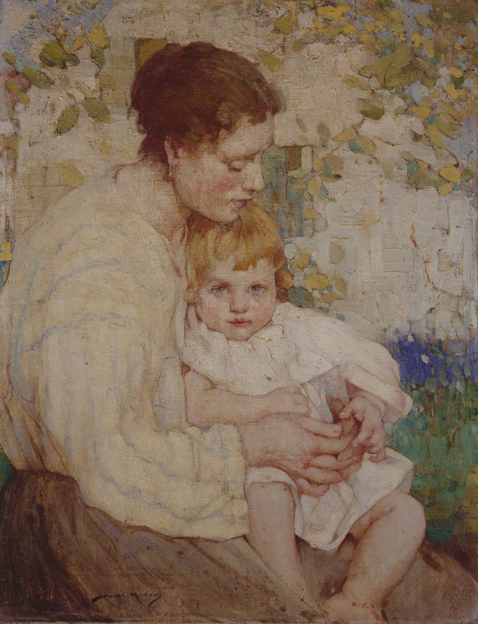 Matka i dziecko (olej na płótnie) autorstwa William Lee Hankey