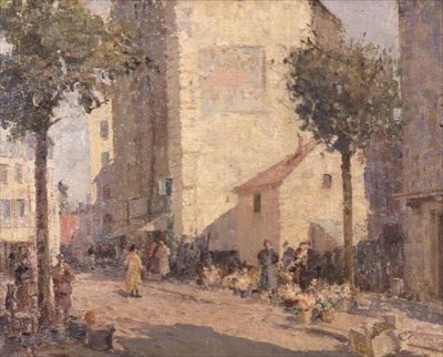Ceramika i kwiaty, Dieppe autorstwa William Lee Hankey