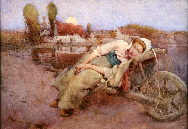 Odpoczynek (akwarela na papierze) autorstwa William Lee Hankey