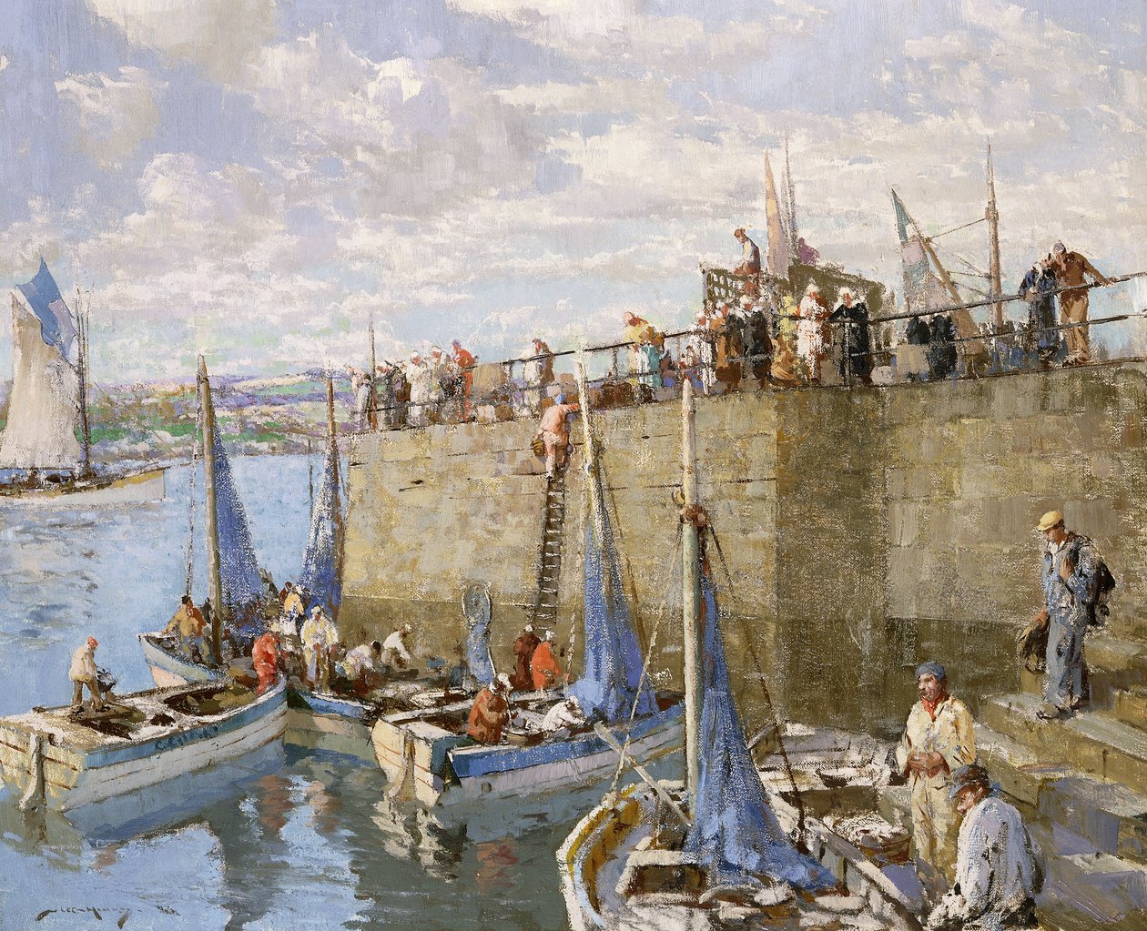 Rybacy Sardynki, Concarneau autorstwa William Lee Hankey