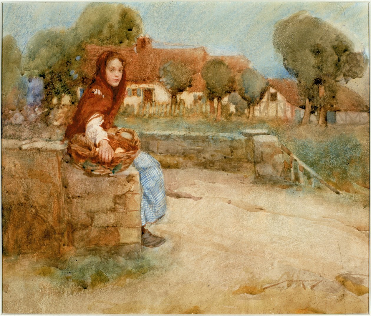 Czas był młody (ołówek i akwarela na płycie) autorstwa William Lee Hankey