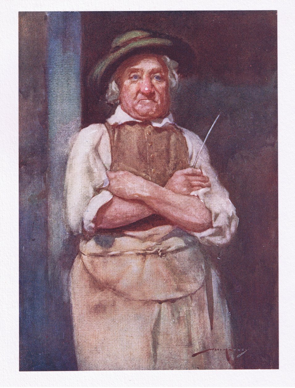 Sam gospodarz (litografia kolorowa) autorstwa William Lee Hankey