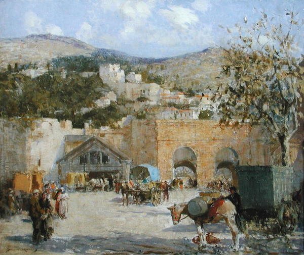 Watercarriers na Gibraltarze (olej na płótnie) autorstwa William Lee Hankey