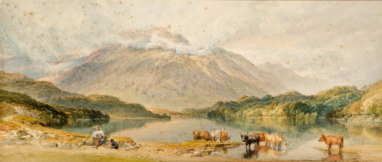 Bydło w krajobrazie autorstwa William Leighton Leitch