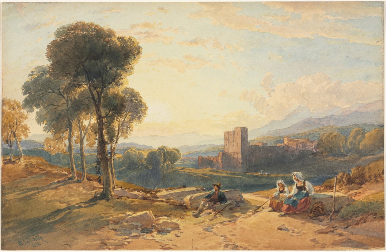 Krajobraz, Włochy autorstwa William Leighton Leitch