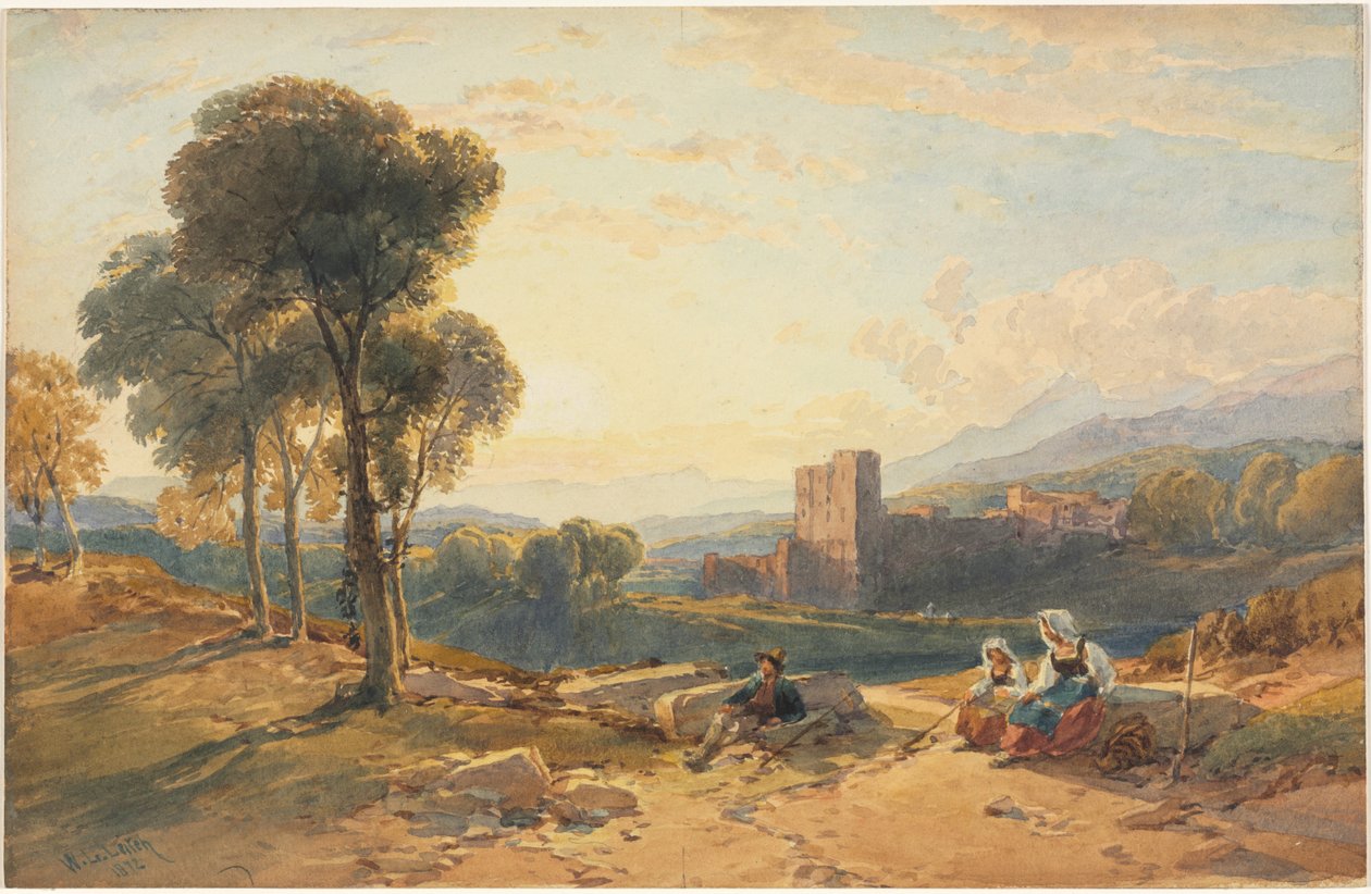 Krajobraz, Włochy, 1872. autorstwa William Leighton Leitch