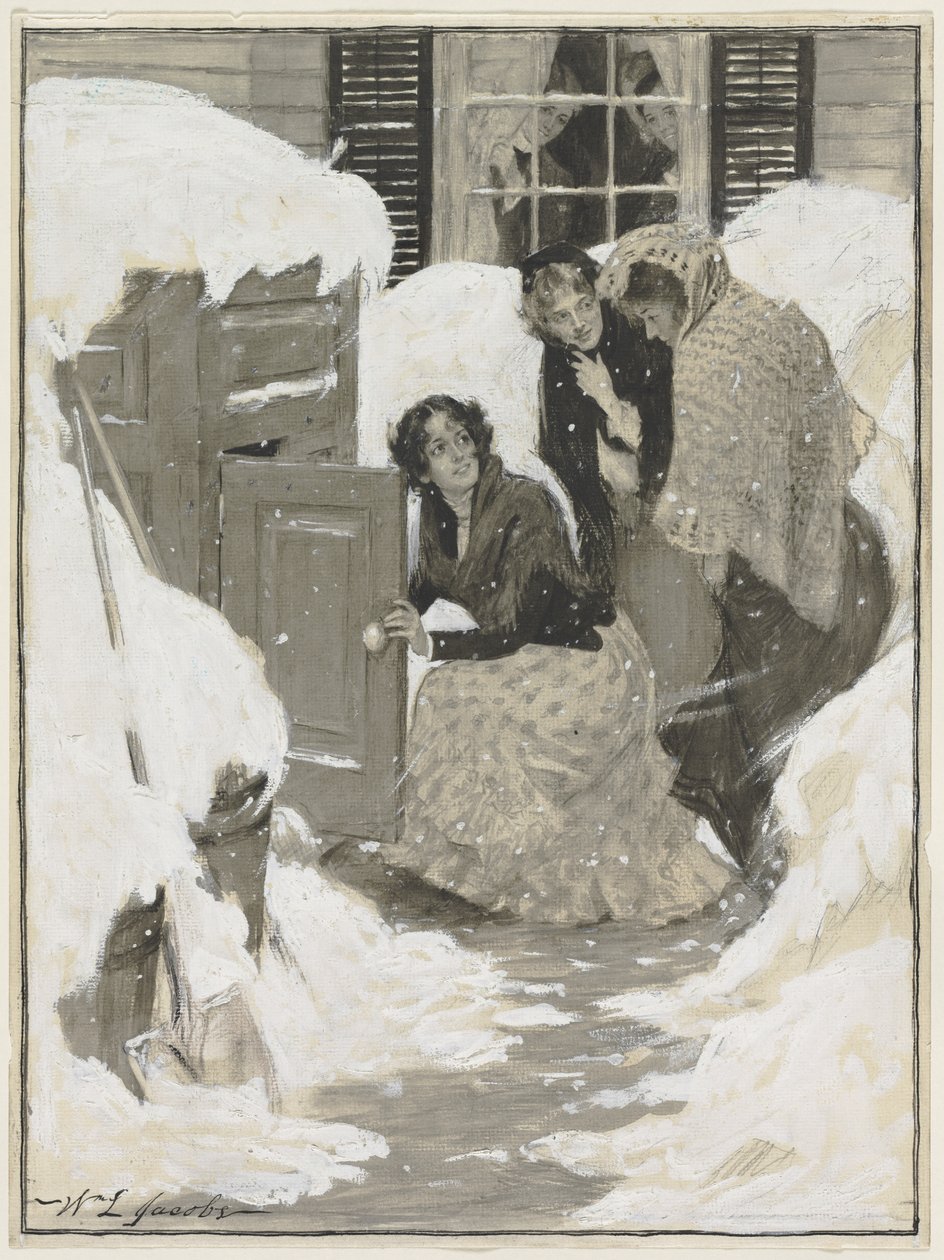 Szkic do ilustracji książkowej autorstwa William Leroy Jacobs