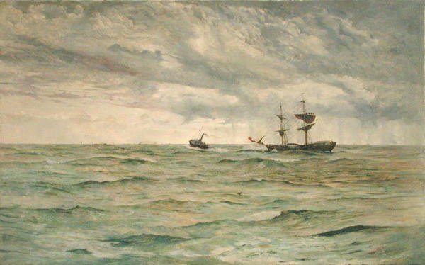 Przyjaciel wszystkich narodów (olej na płótnie) autorstwa William Lionel Wyllie