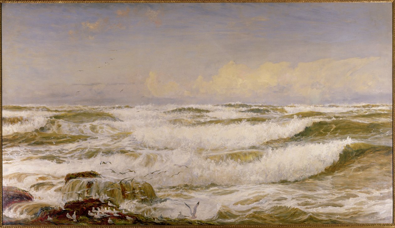 Cały wichurę autorstwa William Lionel Wyllie