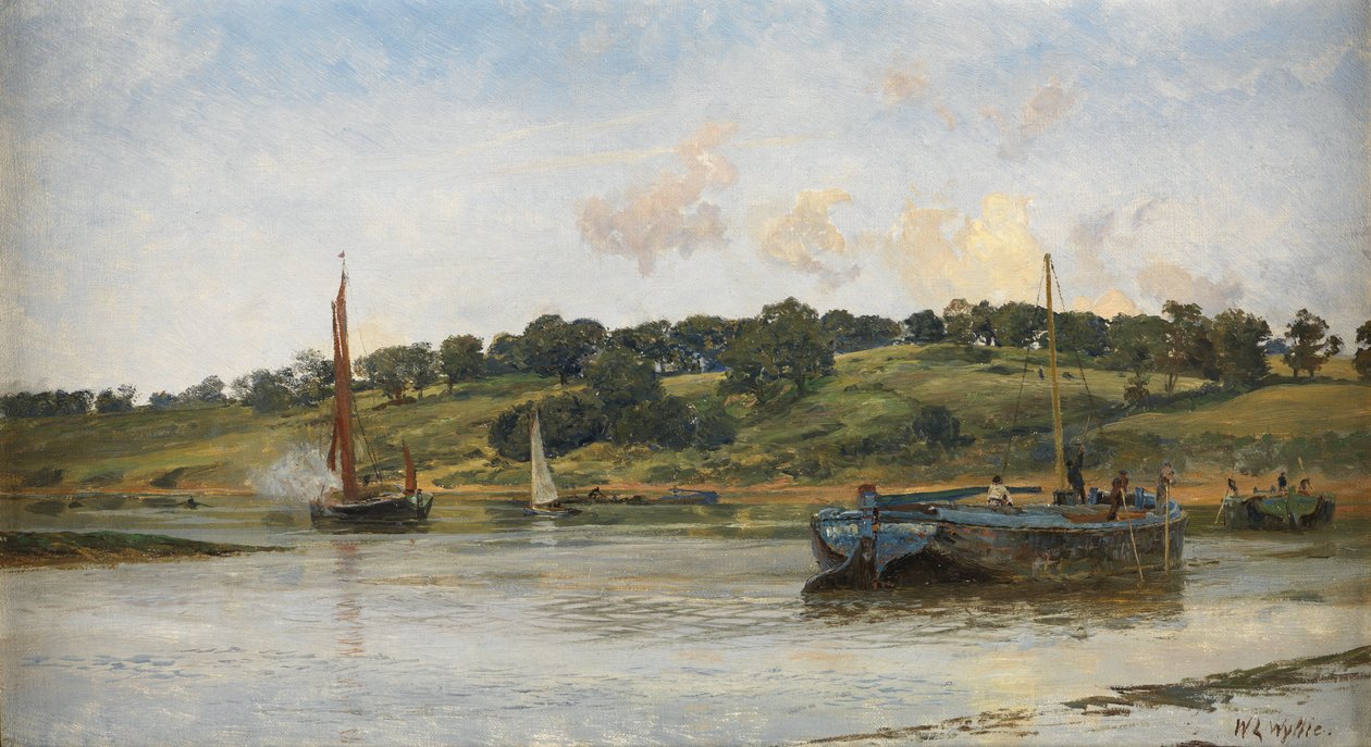 Barki na Medway, 1977 autorstwa William Lionel Wyllie