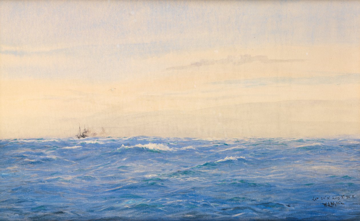 Konwój, Morze Północne autorstwa William Lionel Wyllie