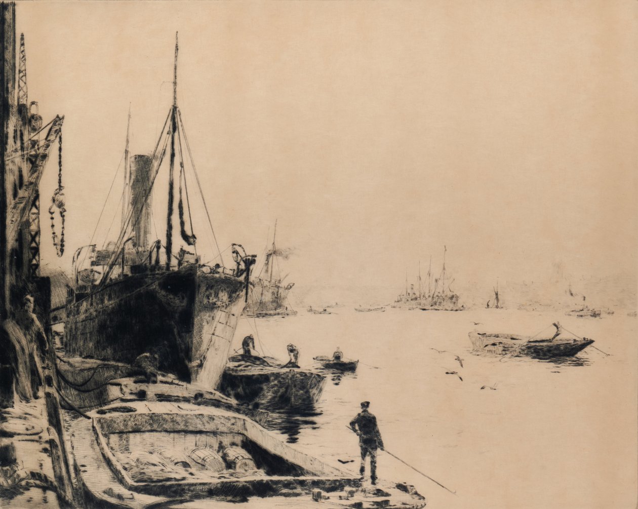 Nabrzeże św. Katarzyny autorstwa William Lionel Wyllie