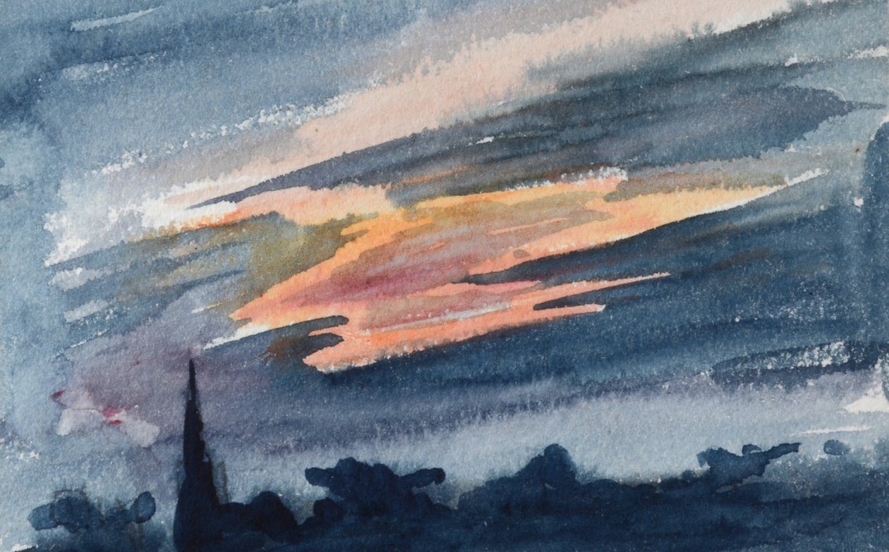 Sunset Storm autorstwa William Lionel Wyllie