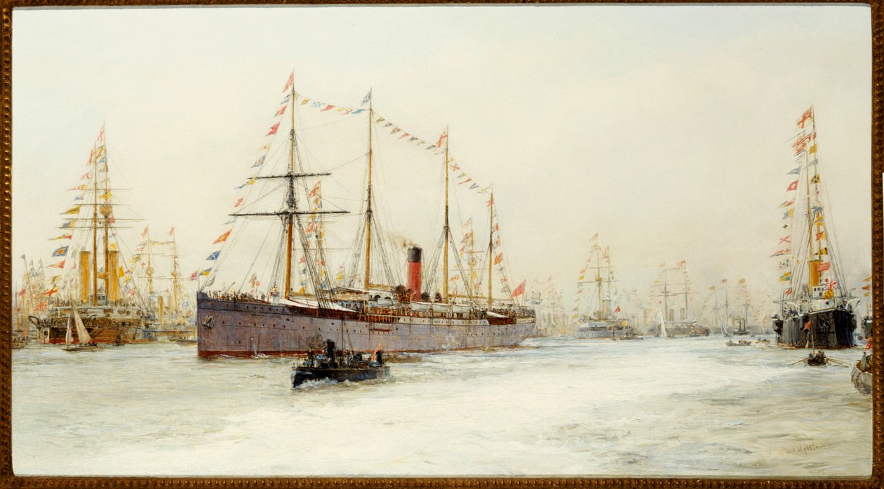 Przegląd Diamentowego Jubileuszu z 1897 r. autorstwa William Lionel Wyllie