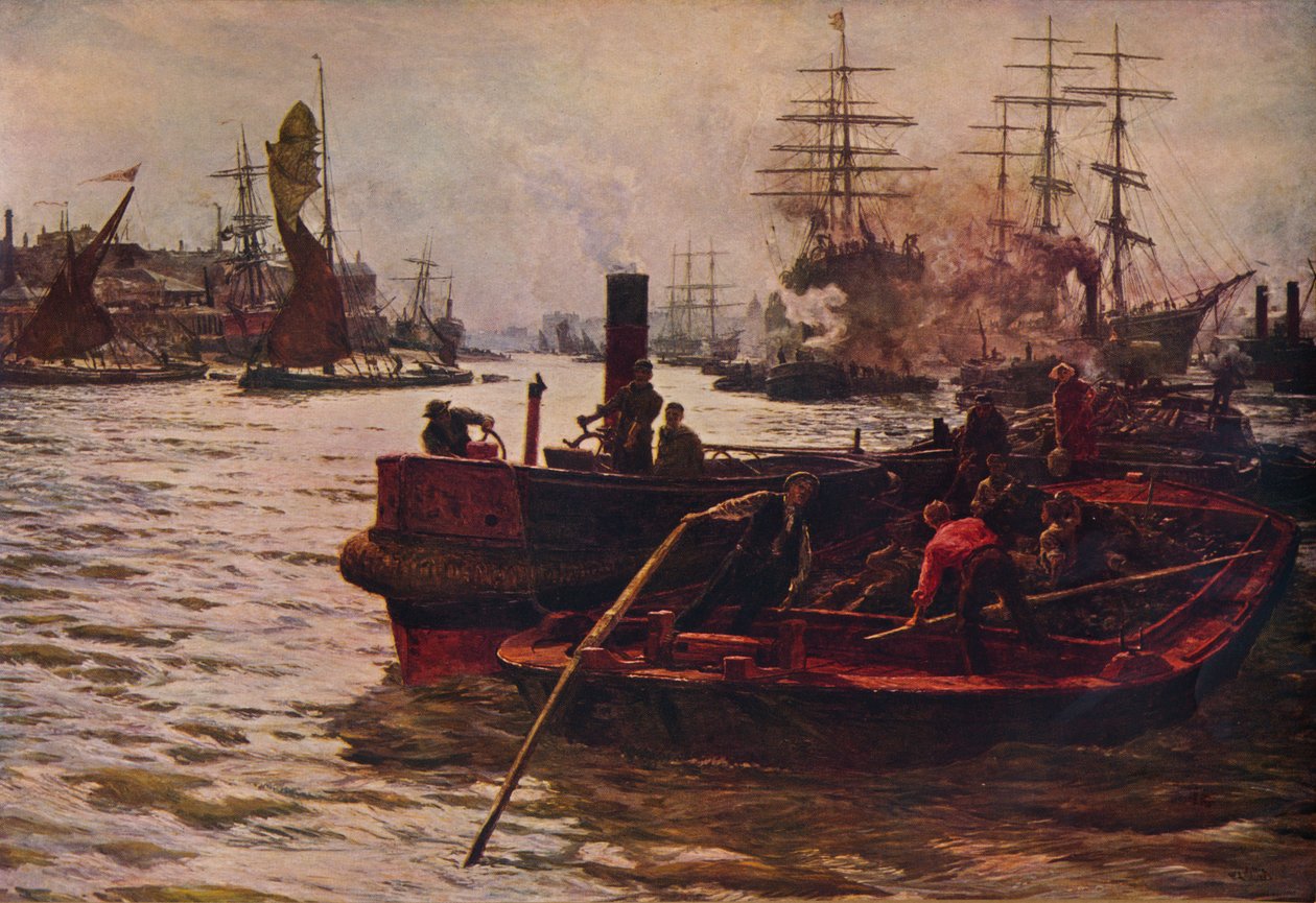 Trud, blask, blask i bogactwo, 1883 1935 autorstwa William Lionel Wyllie