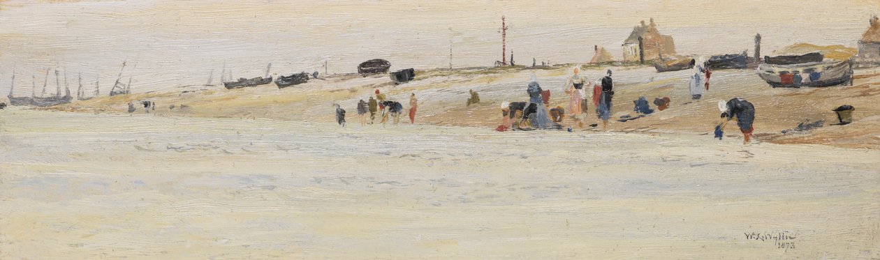 Praczki na plaży, 1873 autorstwa William Lionel Wyllie