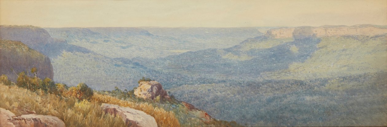 Góry Błękitne ( akwarela) autorstwa William Lister