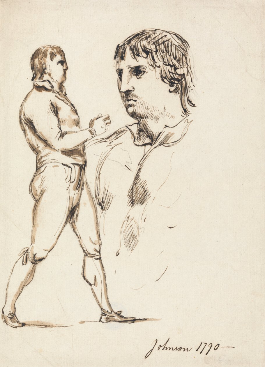 Portret pięściarza Johnsona autorstwa William Lock Ii