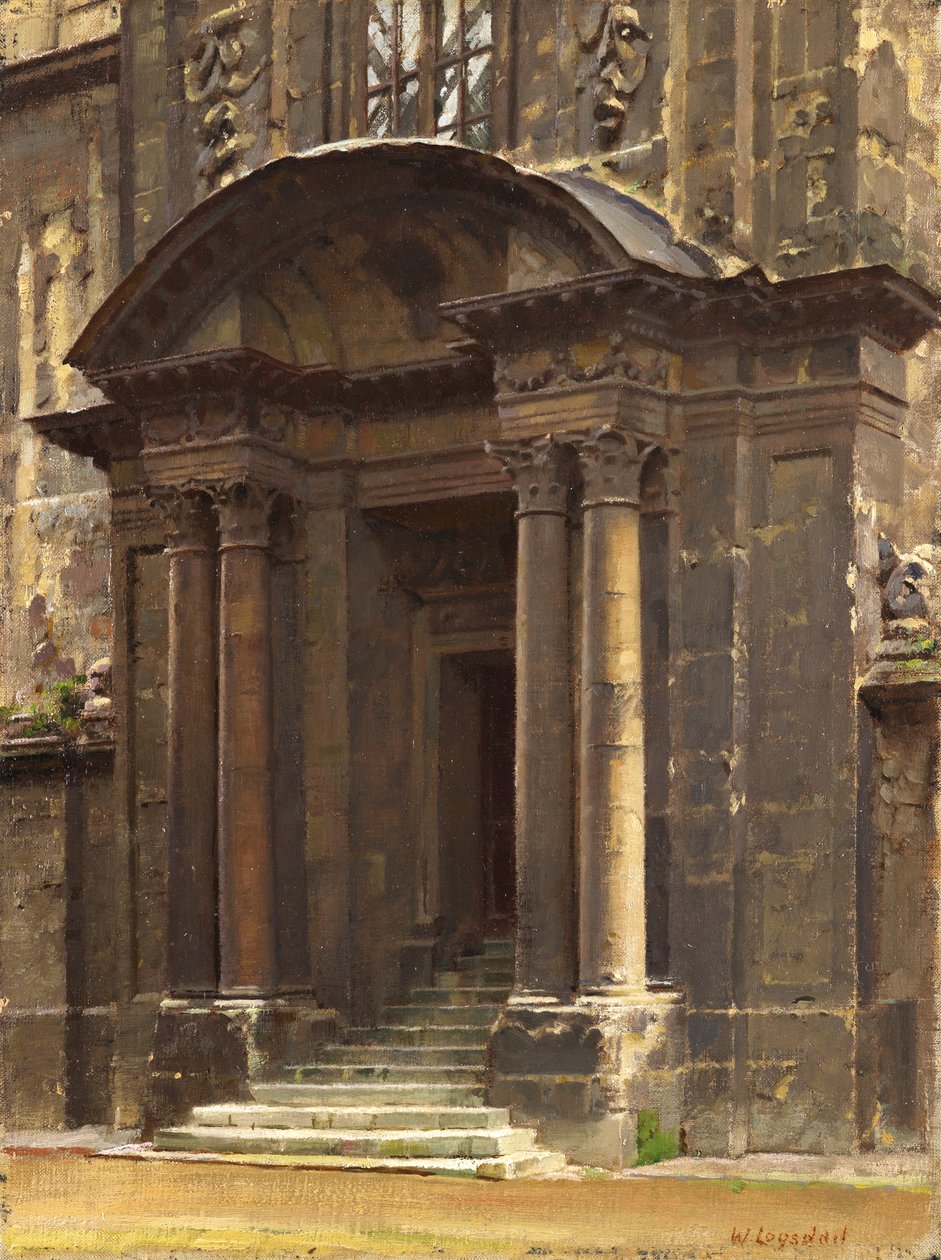 Ganek Starego Ashmolean, Oksford autorstwa William Logsdail