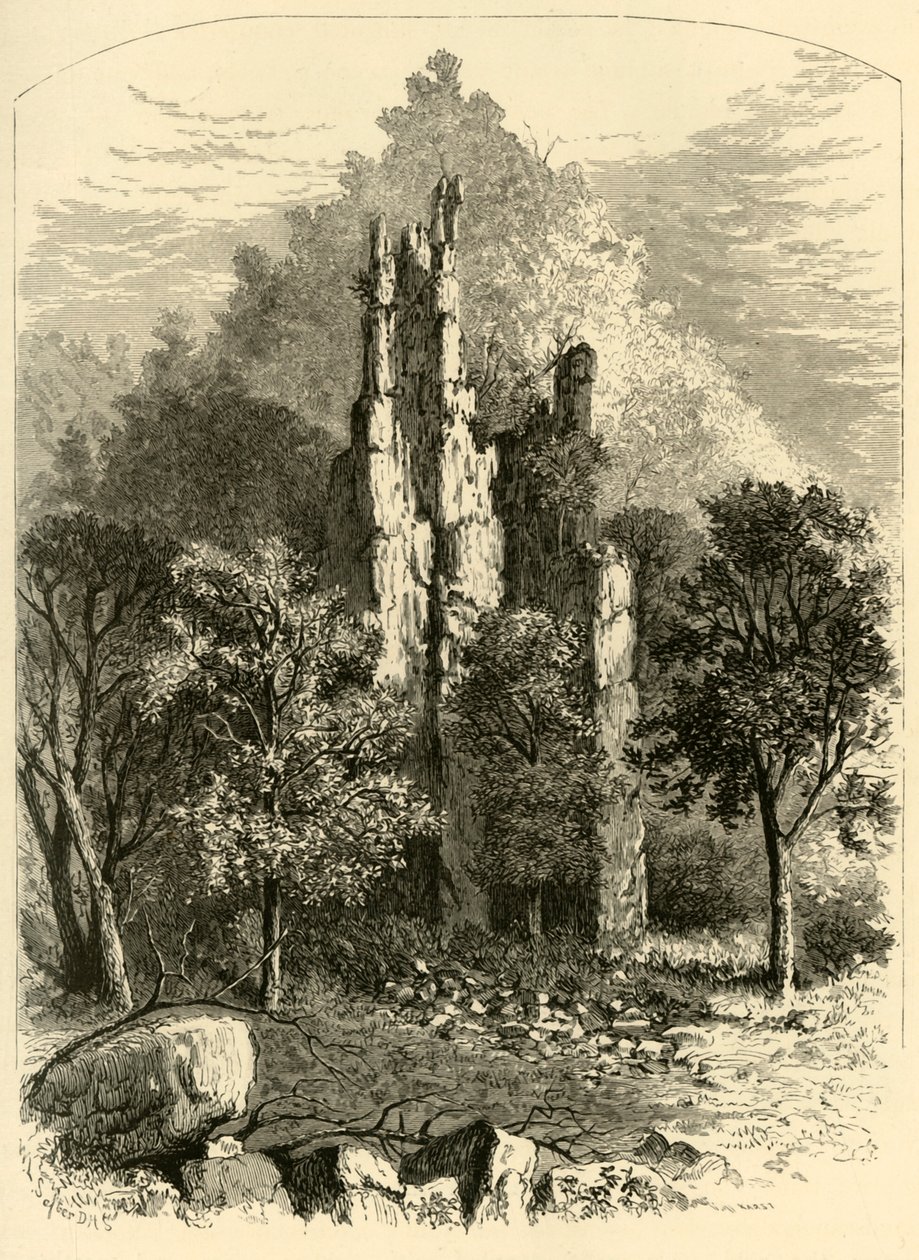 „Skały z komina”, 1872. autorstwa William Ludwell Sheppard
