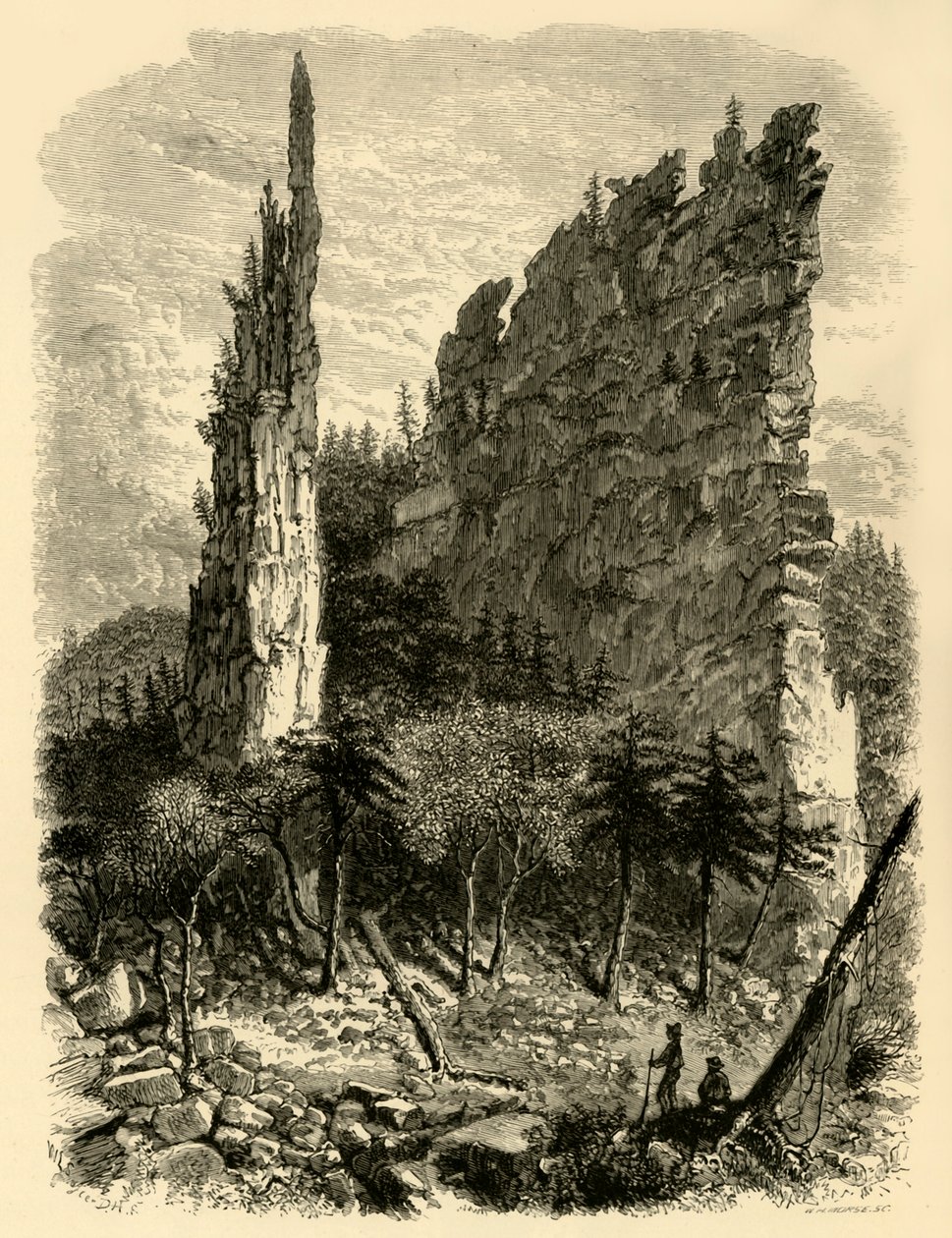 „Pinnacle Karra”, 1872. autorstwa William Ludwell Sheppard