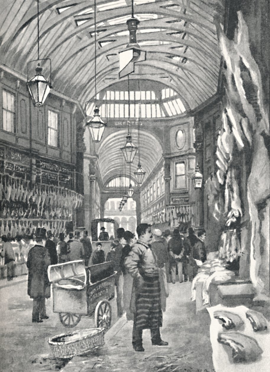 Targ Leadenhall, 1891 autorstwa William Luker