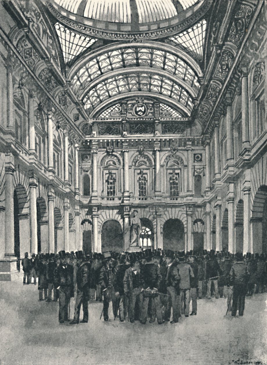 On Change - Royal Exchange, 1891 autorstwa William Luker