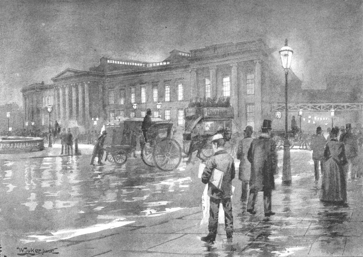 Główny Urząd Pocztowy - Noc, 1891 autorstwa William Luker
