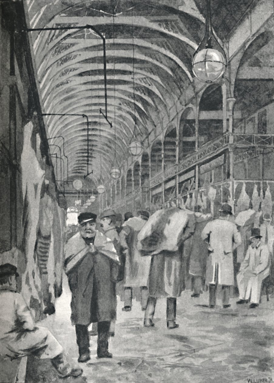 Metropolitan Meat Market, Smithfield, 1891 autorstwa William Luker