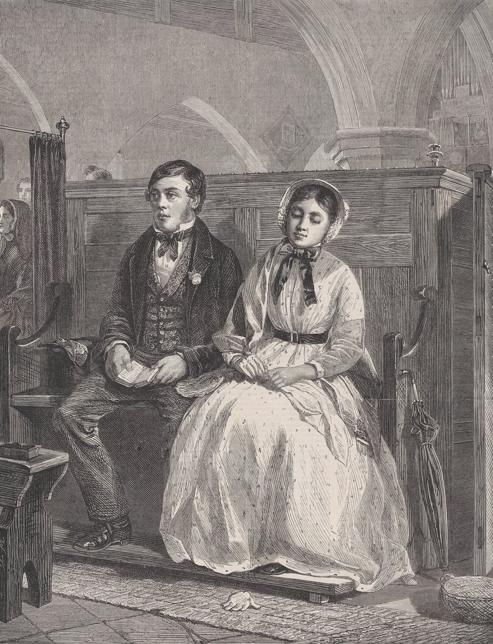 „Pierwszy czas pytania”, z Illustrated London News, 8 maja 1896. autorstwa William Luson Thomas