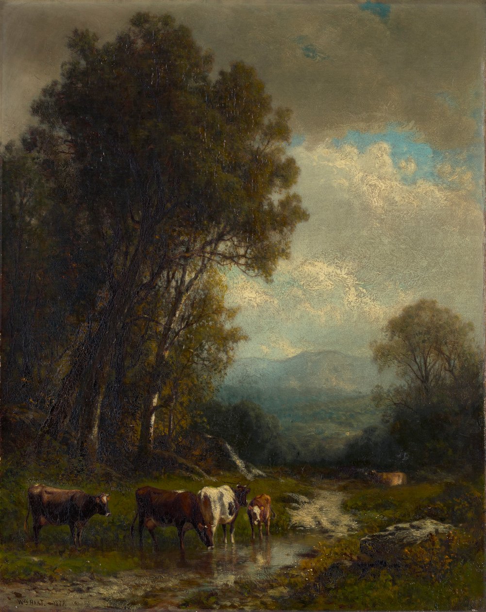 Krajobraz z bydłem autorstwa William M. Hart