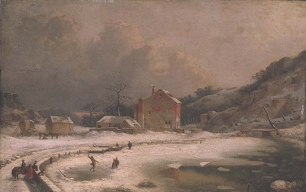 Zimowa scena autorstwa William Malbon